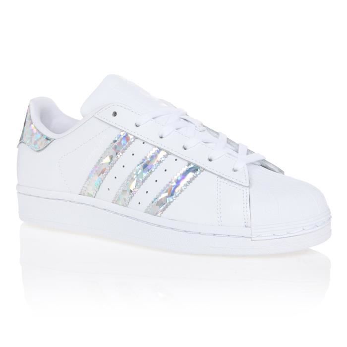 adidas superstar blanche et rose femme